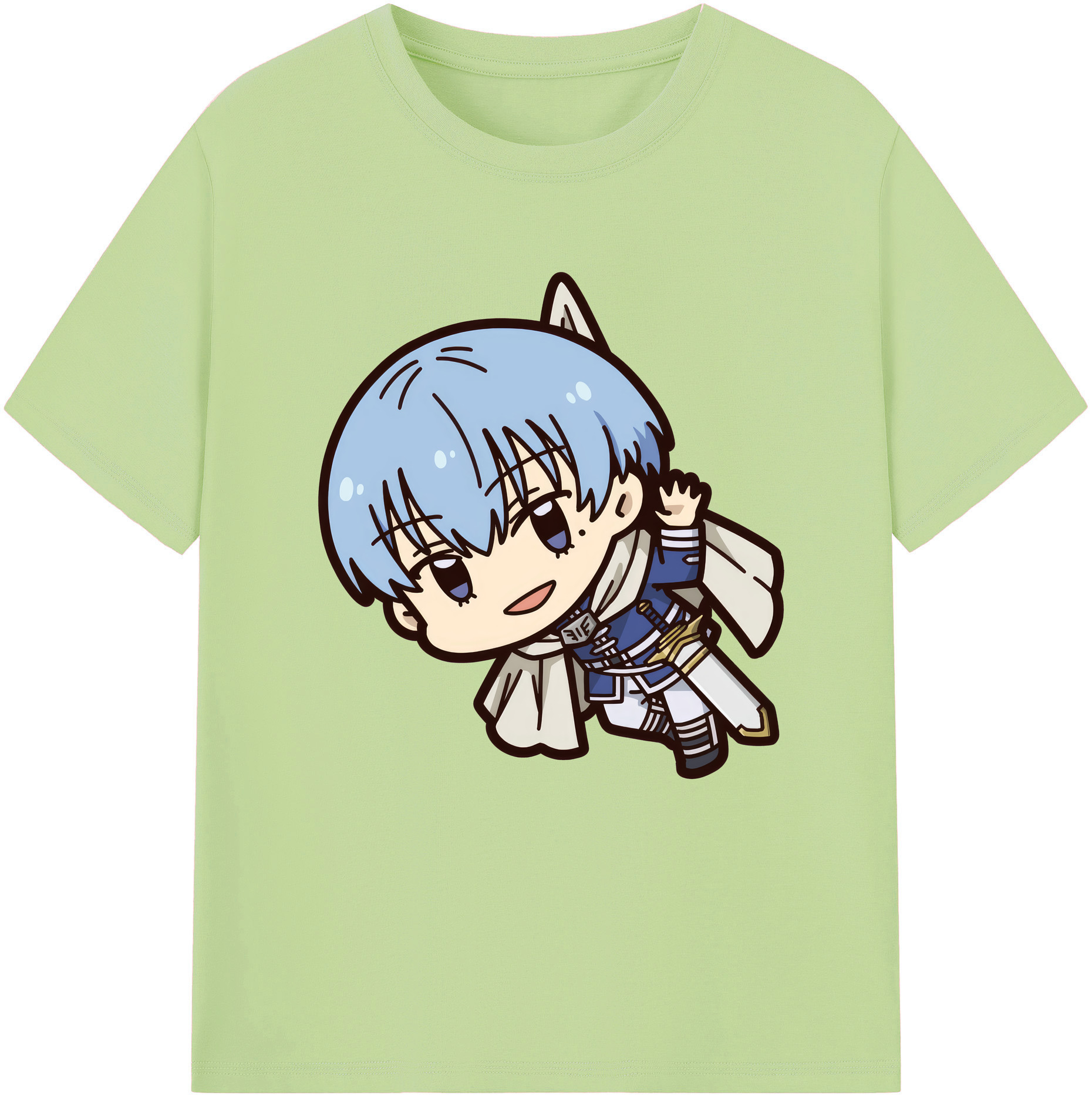 （画像用） 葬送のフリーレン Frieren 綿100％半袖Tシャツ（フロントプリント）